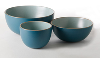 called aqua but more like robin's egg bowls